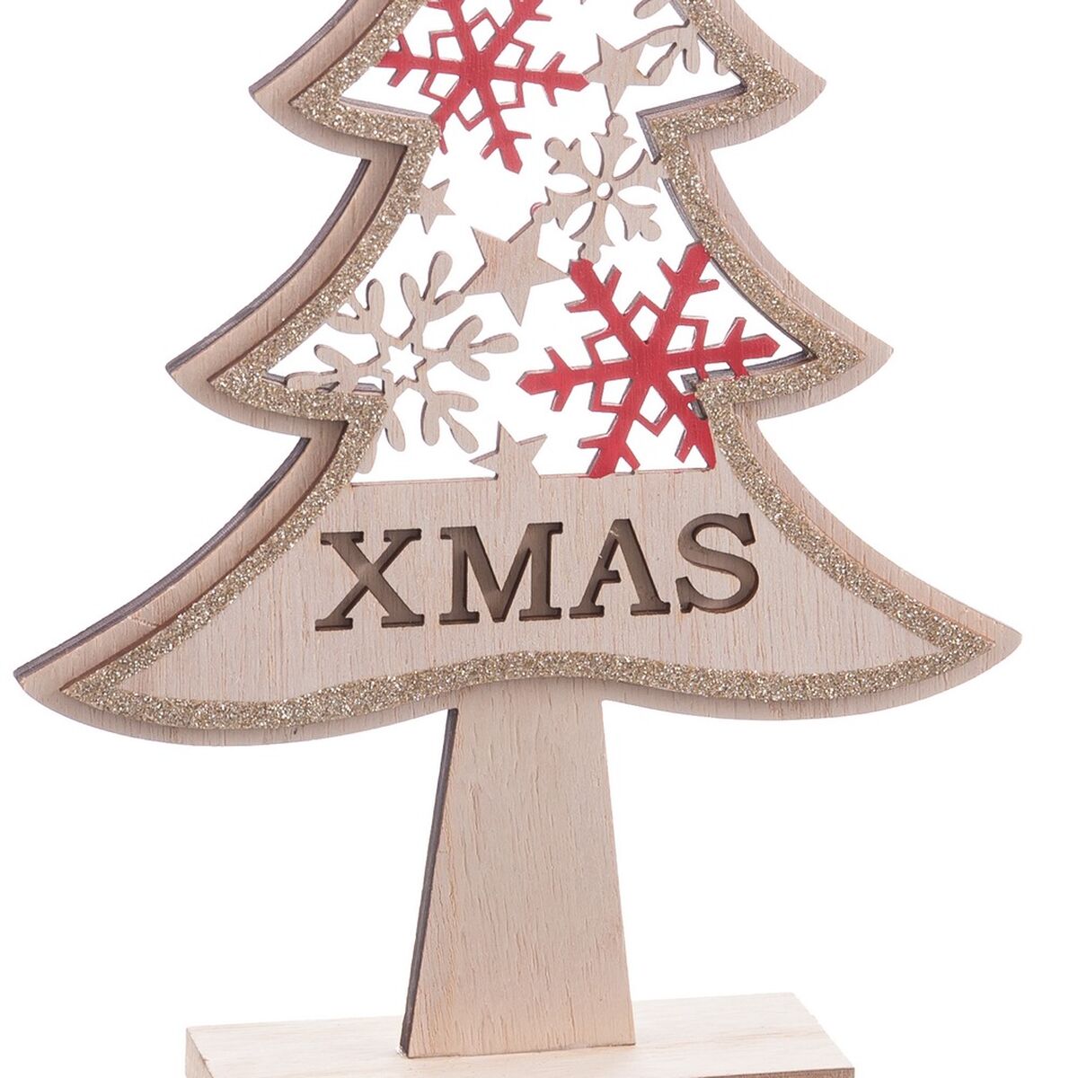 Juletre Flerfarget Tre 17,4 X 4 X 31 CM